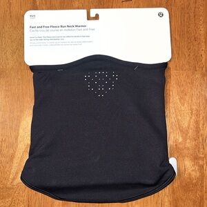 lululemon fast and free fleece running neck warmer size xs/s